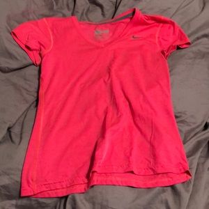 Pink nike shirt